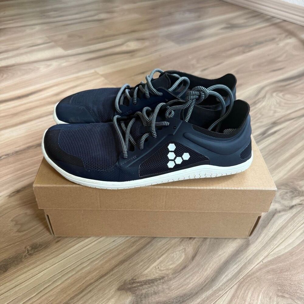 Vivobarefoot Primus Lite III Navy Womens Vegan Light Breathable Shoe Barefoot So
